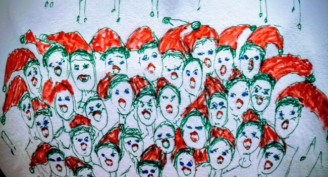 Sprankelend optreden kerstmarkt